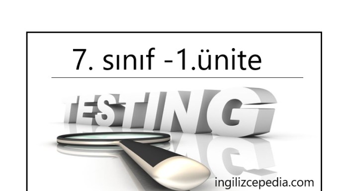 7. sınıf appearance and personality testleri