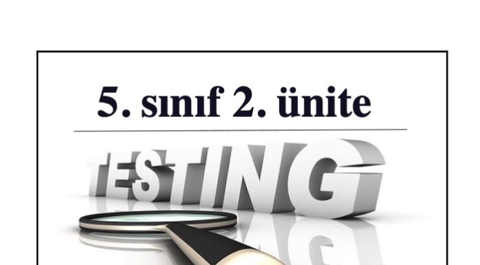 5. sınıf 2. ünite ingilizce testleri