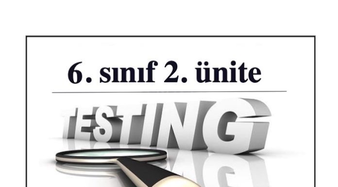 6.sınıf ingilizce 2.ünite testleri