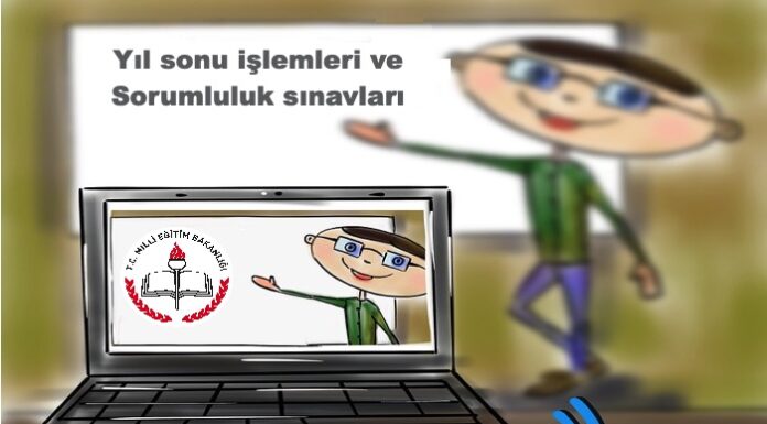 yıl sonu işlemleri ve sorumluluk sınavları