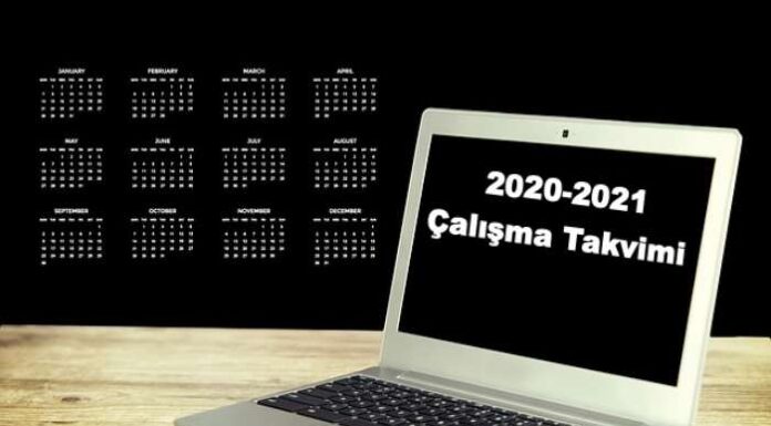 2020-2021 eğitim öğretim yılı çalışma takvimi