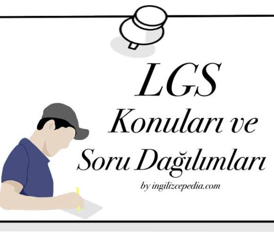 LGS ingilizce konuları ve kazanımları