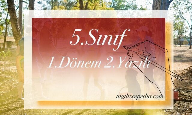 5.sınıf 1.dönem 2.yazılı ingilizce indir