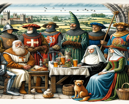 The list of Characters in Canterbury Tales