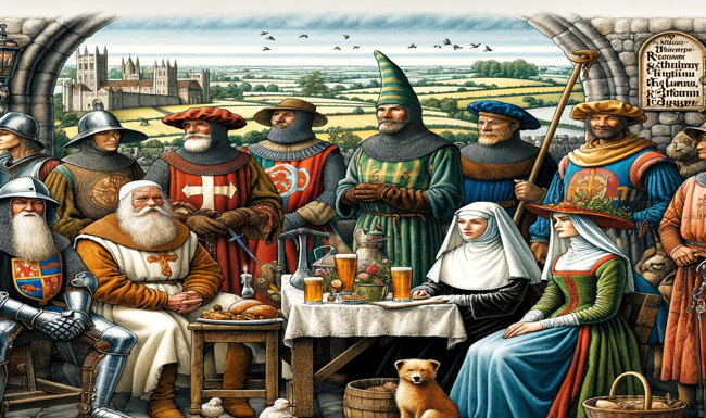 The list of Characters in Canterbury Tales