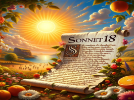 The summary of sonnet 18