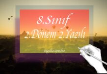 8.sınıf ingilizce 2.dönem 2.yazılı soruları